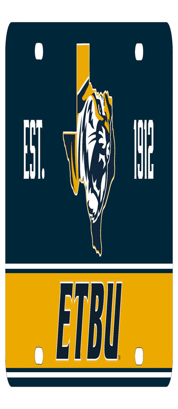 NCAA East Texas Baptist University Metal License Plate - Lightweight, Sturdy & Versatile