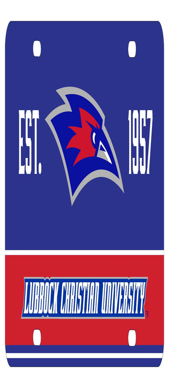 NCAA Lubbock Christian University Chaparral Metal License Plate - Lightweight, Sturdy & Versatile