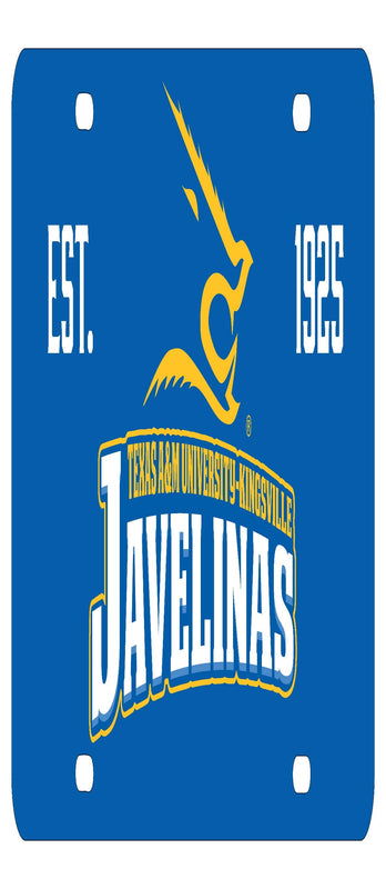 NCAA Texas A&M Kingsville Javelinas Metal License Plate - Lightweight, Sturdy & Versatile