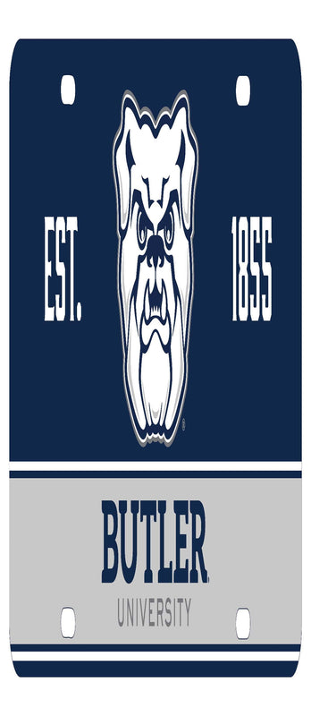 NCAA Butler Bulldogs Metal License Plate - Lightweight, Sturdy & Versatile