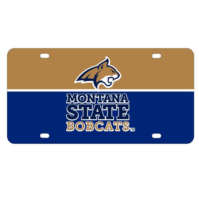 NCAA Montana State Bobcats Metal License Plate - Lightweight, Sturdy & Versatile