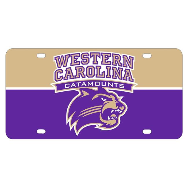 NCAA Western Carolina University Metal License Plate - Lightweight, Sturdy & Versatile