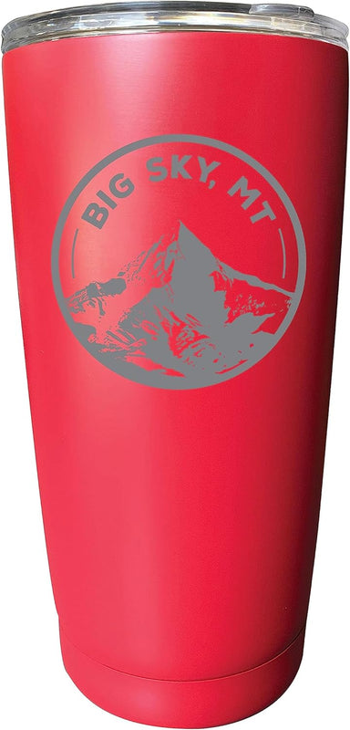 Big Sky Montana Souvenir 16 oz Engraved Stainless Steel Insulated Tumbler