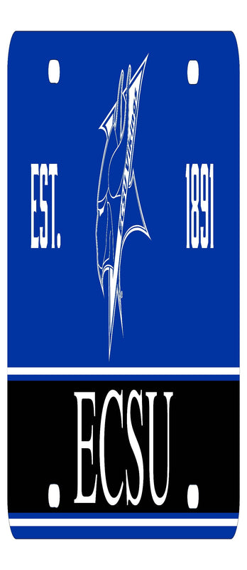 NCAA Elizabeth City State University Metal License Plate - Lightweight, Sturdy & Versatile