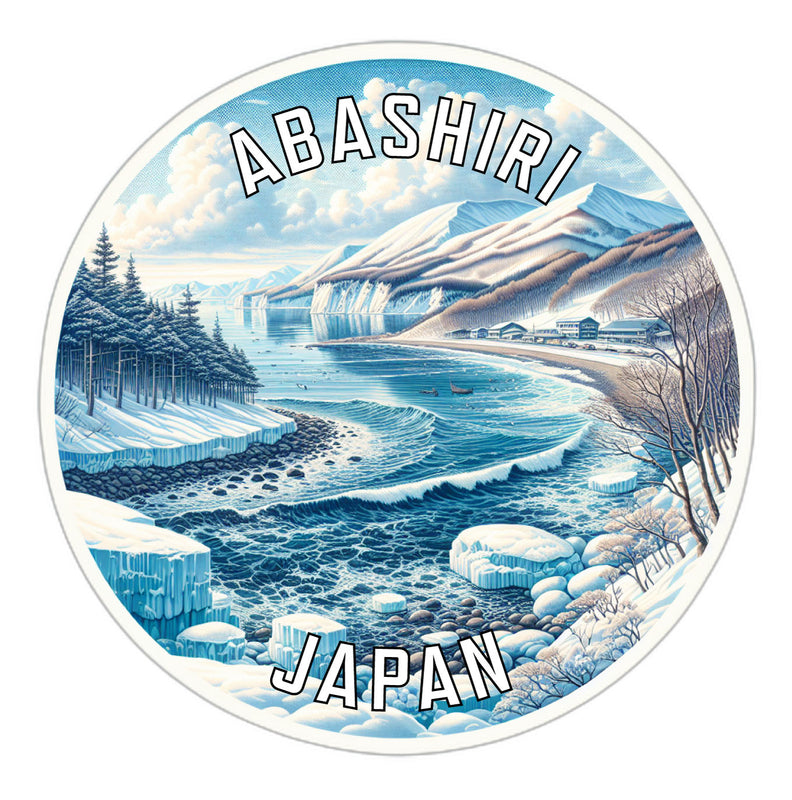 Abashiri Japan Souvenir Die Cut Flat Magnet 6-Inch