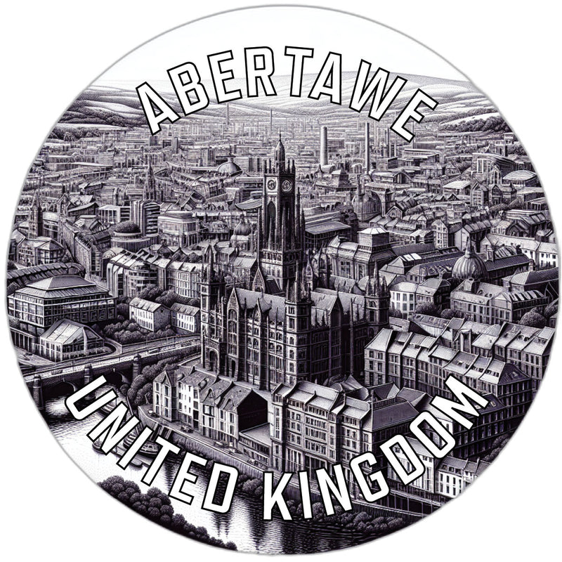 Abertawe United Kingdom Souvenir Die Cut Flat Magnet 2-Inch