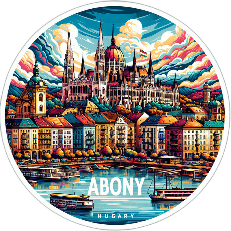 Abony Hungary_updated Souvenir Vinyl Decal Sticker 2-Inch
