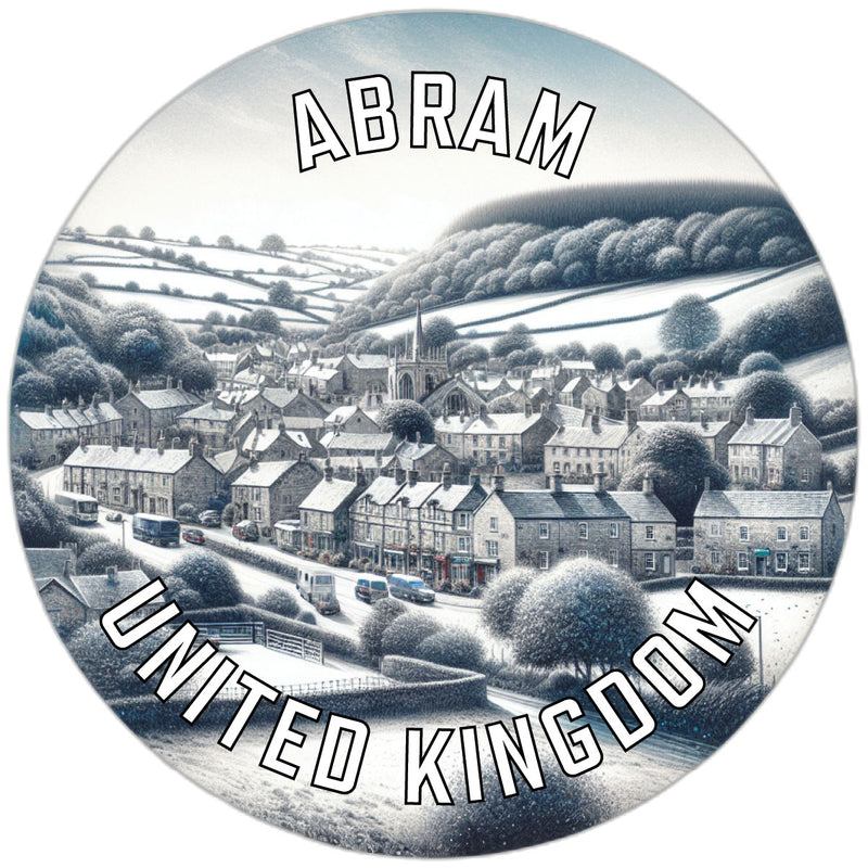 Abram United Kingdom Souvenir Die Cut Flat Magnet 2-Inch