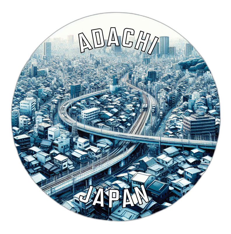 Adachi Japan Souvenir Vinyl Decal Sticker 2-Inch