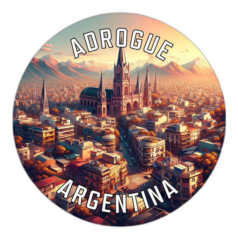 Adrogue Argentina Souvenir Die Cut Flat Magnet 3-Inch