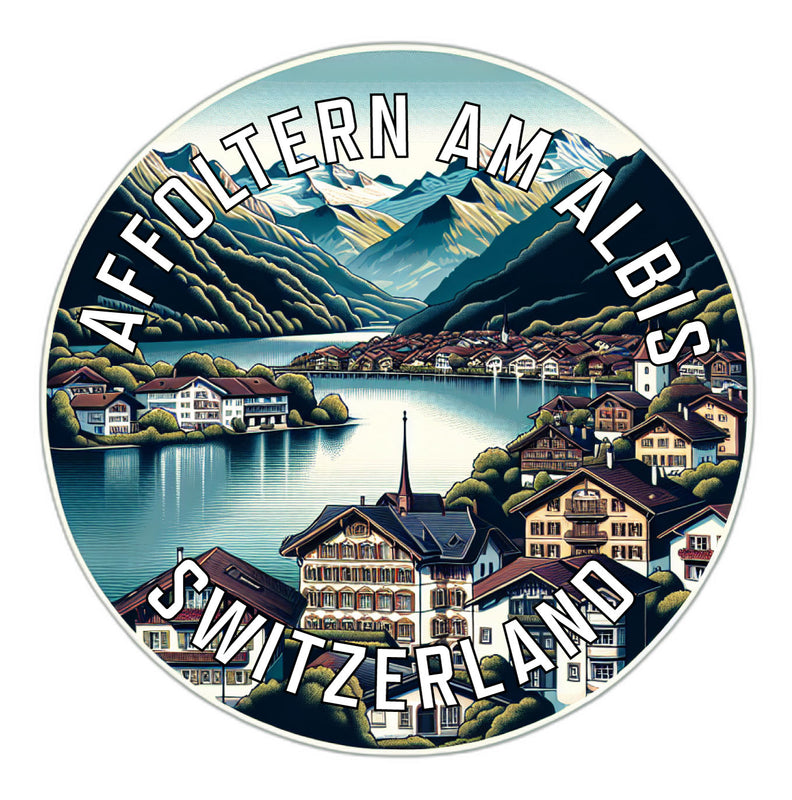 Affoltern am Albis Switzerland Souvenir Die Cut Flat Magnet 2-Inch