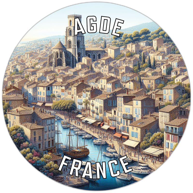 Agde France Souvenir Vinyl Decal Sticker 6-Inch