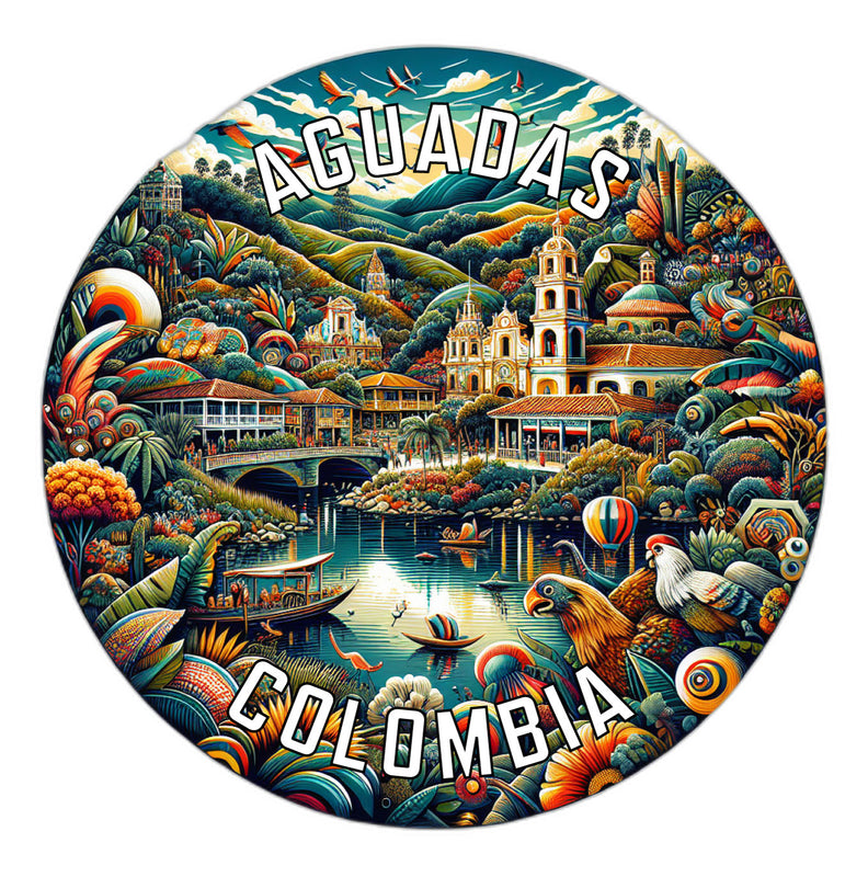 Aguadas Colombia Souvenir Vinyl Decal Sticker 2-Inch