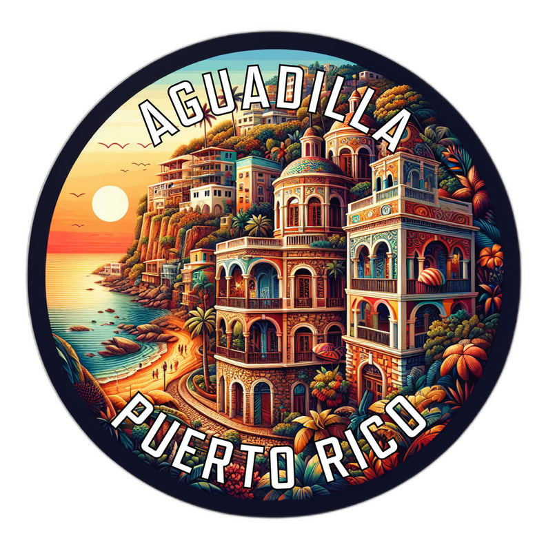 Aguadilla Puerto Rico Souvenir Die Cut Flat Magnet 6-Inch