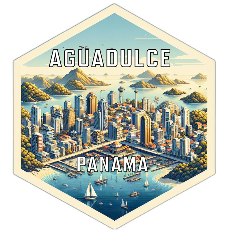 Aguadulce Panama Travel Destination Souvenir Vinyl Decal Sticker 2-Inch