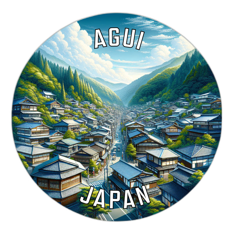 Agui Japan Souvenir Vinyl Decal Sticker 2-Inch