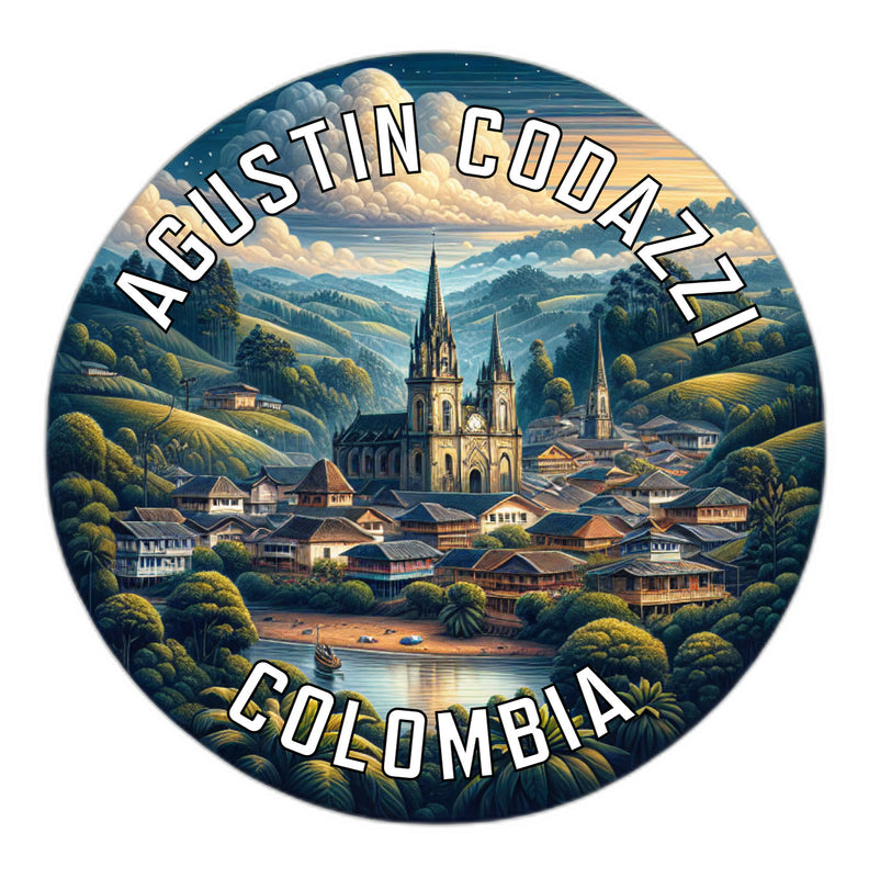 Agustin Codazzi Colombia Souvenir Die Cut Flat Magnet 2-Inch
