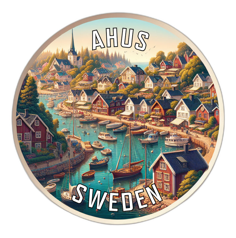 Ahus Sweden Souvenir Vinyl Decal Sticker 6-Inch