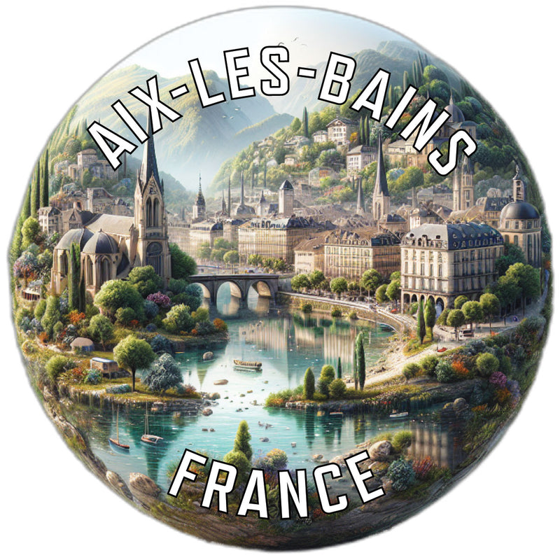 Aix les Bains France Souvenir Vinyl Decal Sticker 2-Inch
