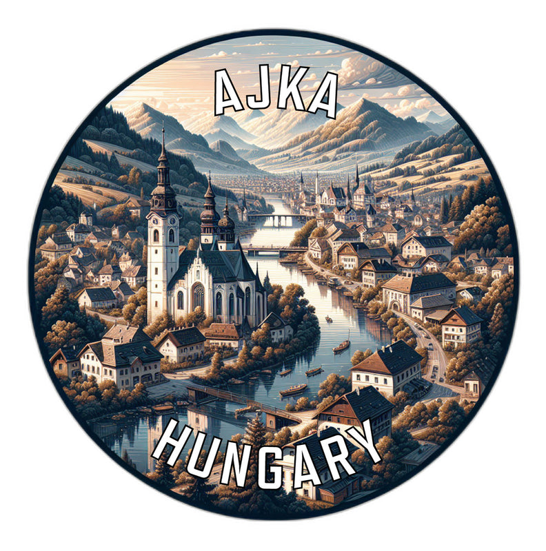 Ajka Hungary Souvenir Vinyl Decal Sticker 2-Inch