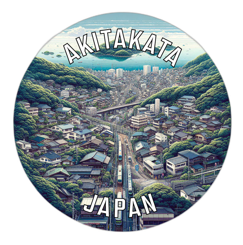 Akitakata Japan Souvenir Vinyl Decal Sticker 2-Inch