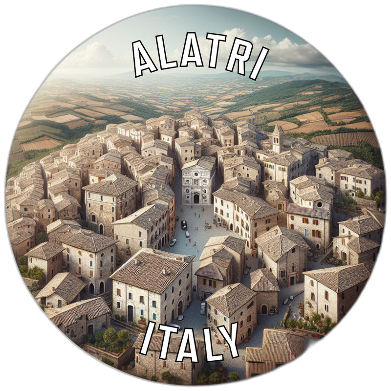 Alatri Italy Souvenir Die Cut Flat Magnet 2-Inch