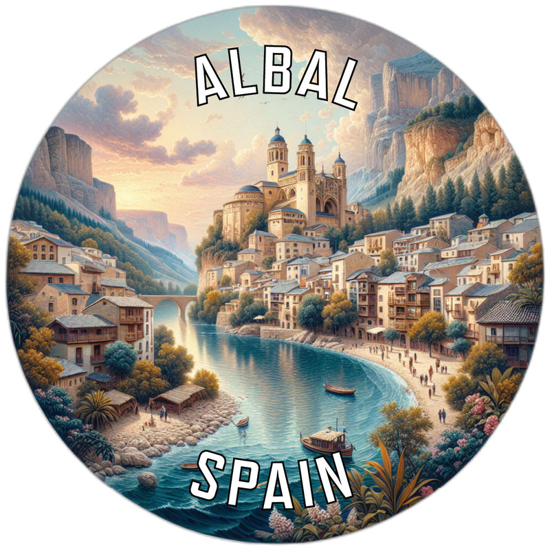 Albal Spain Souvenir Die Cut Flat Magnet 2-Inch