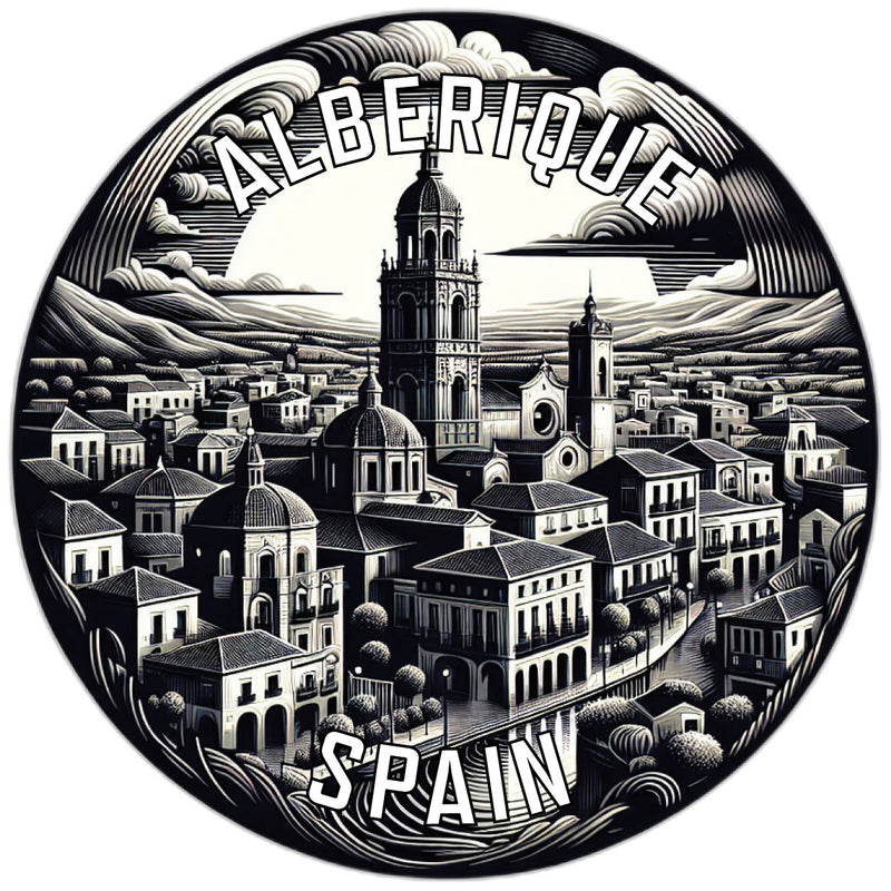 Alberique Spain Souvenir Die Cut Flat Magnet 2-Inch