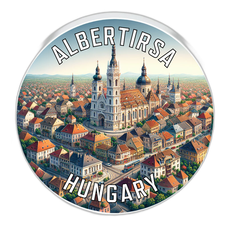 Albertirsa Hungary Souvenir Die Cut Flat Magnet 2-Inch