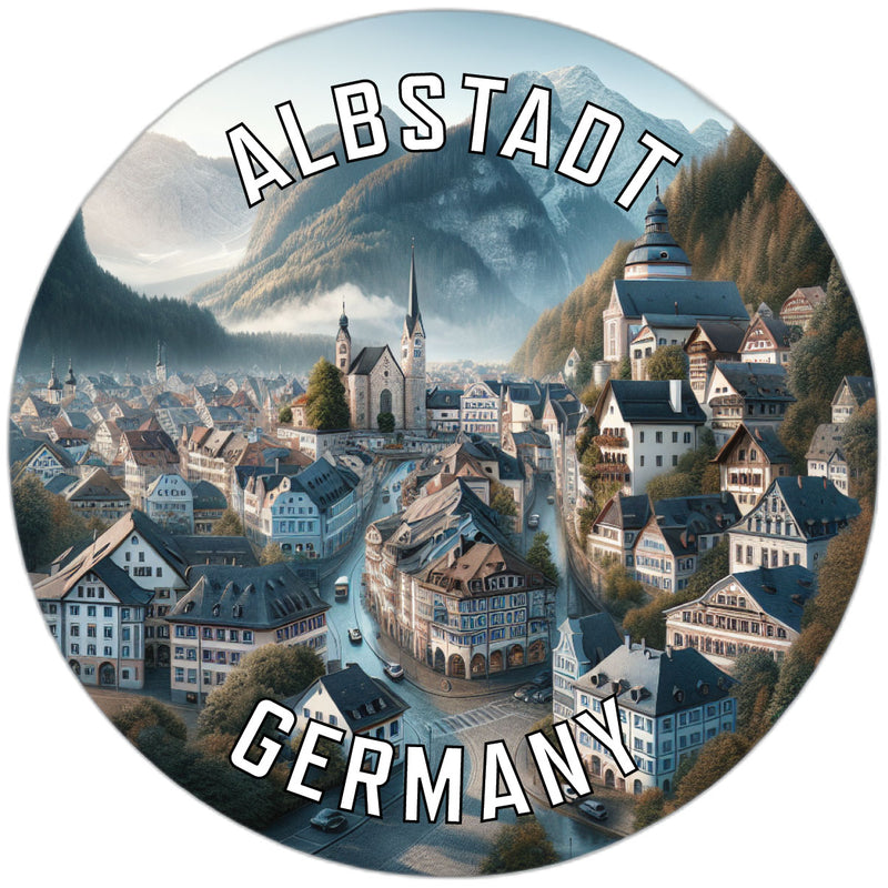 Albstadt Germany Souvenir Die Cut Flat Magnet 6-Inch