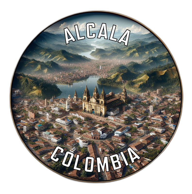 Alcala Colombia Souvenir Die Cut Flat Magnet 2-Inch