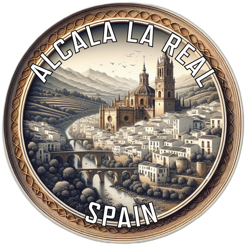 Alcala la Real Spain Souvenir Die Cut Flat Magnet 6-Inch