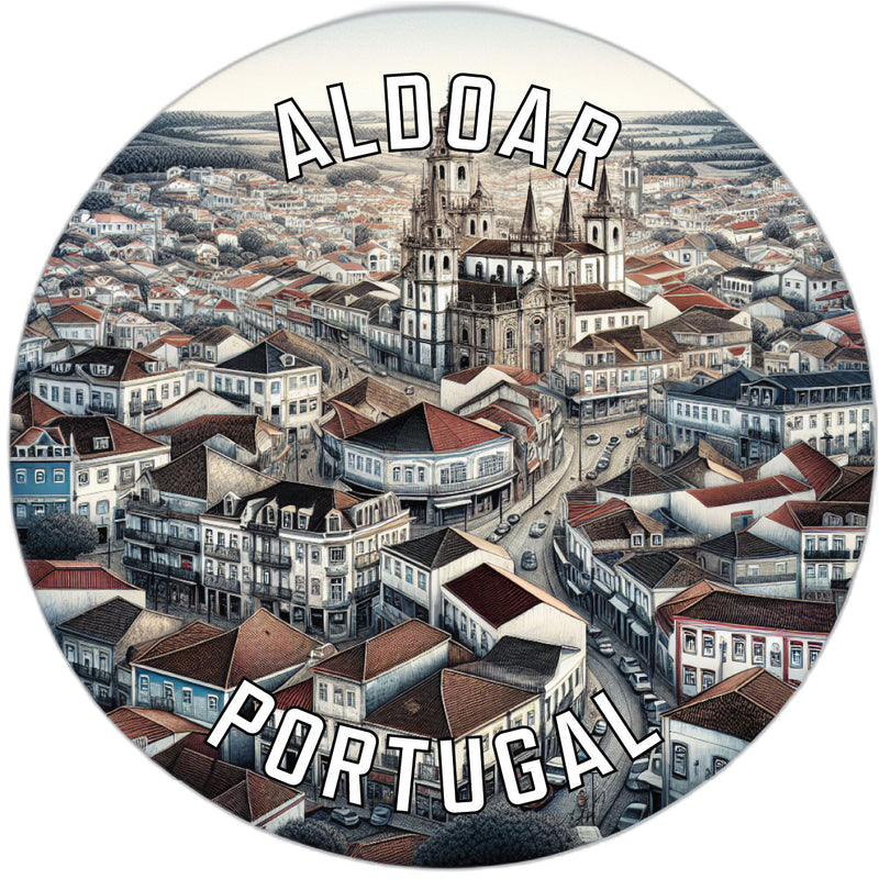 Aldoar Portugal Souvenir Die Cut Flat Magnet 2-Inch