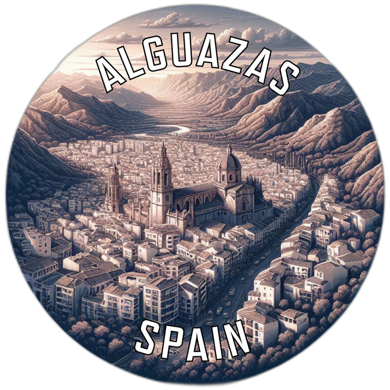 Alguazas Spain Souvenir Die Cut Flat Magnet 6-Inch
