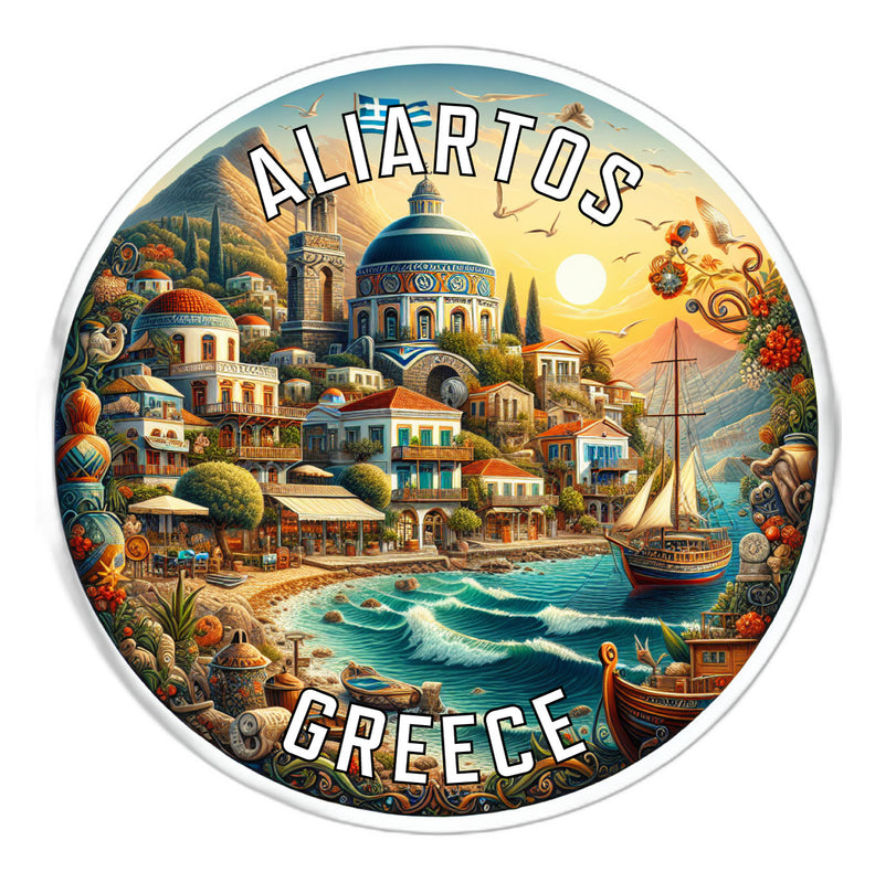 Aliartos Greece Souvenir Die Cut Flat Magnet 6-Inch