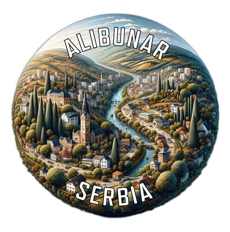Alibunar Serbia Souvenir Vinyl Decal Sticker 2-Inch