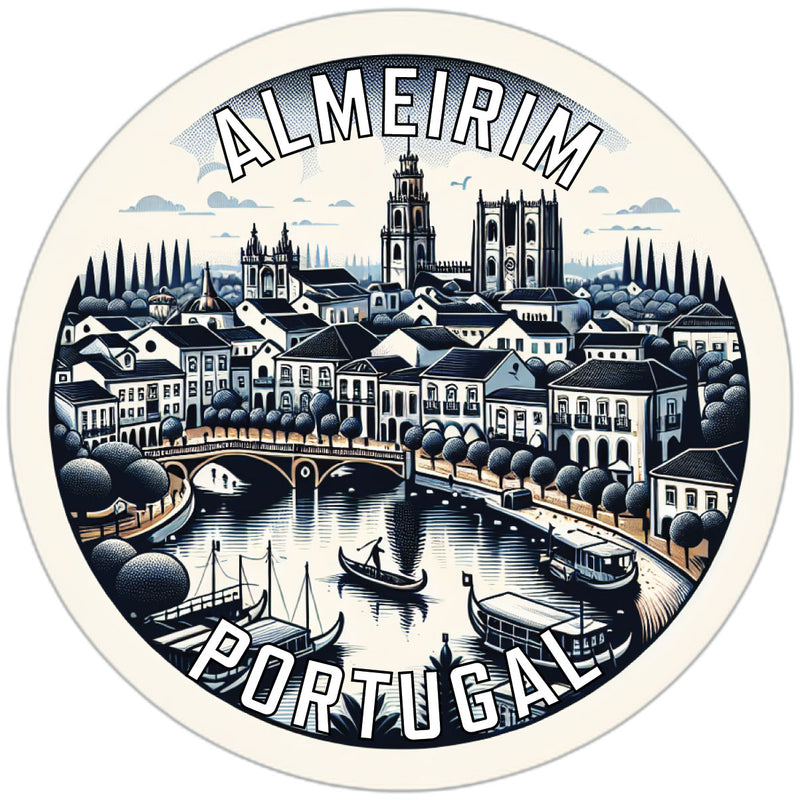Almeirim Portugal Souvenir Die Cut Flat Magnet 6-Inch