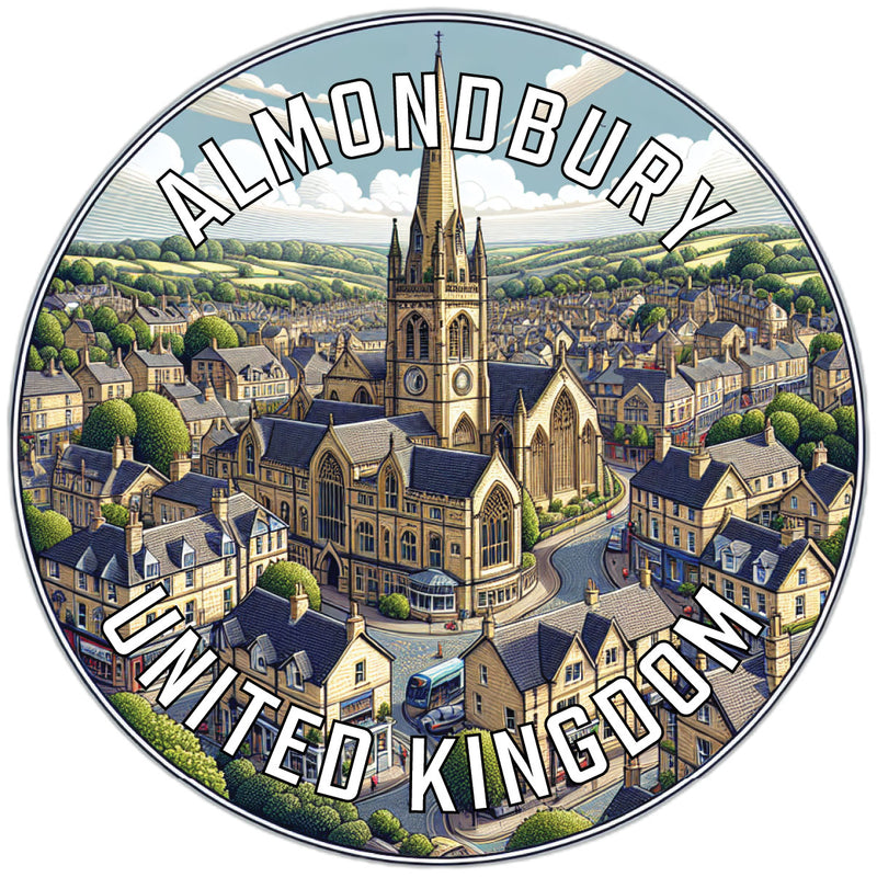 Almondbury United Kingdom Souvenir Vinyl Decal Sticker 2-Inch