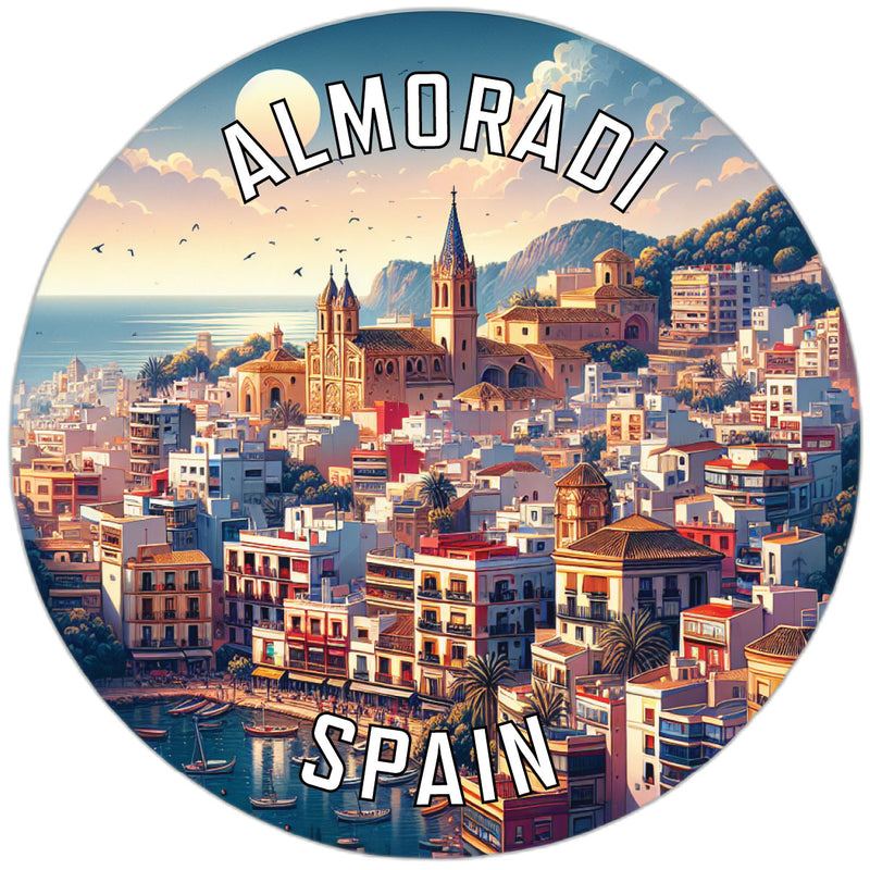 Almoradi Spain Souvenir Die Cut Flat Magnet 2-Inch