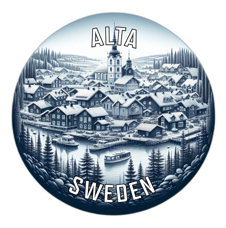 Alta Sweden Souvenir Vinyl Decal Sticker 6-Inch