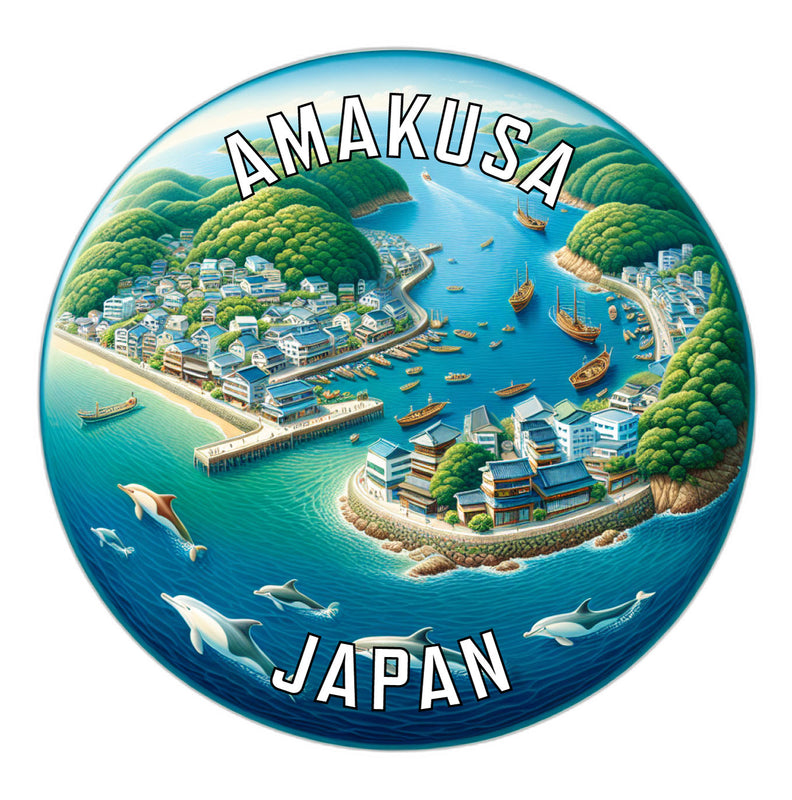 Amakusa Japan Souvenir Die Cut Flat Magnet 6-Inch