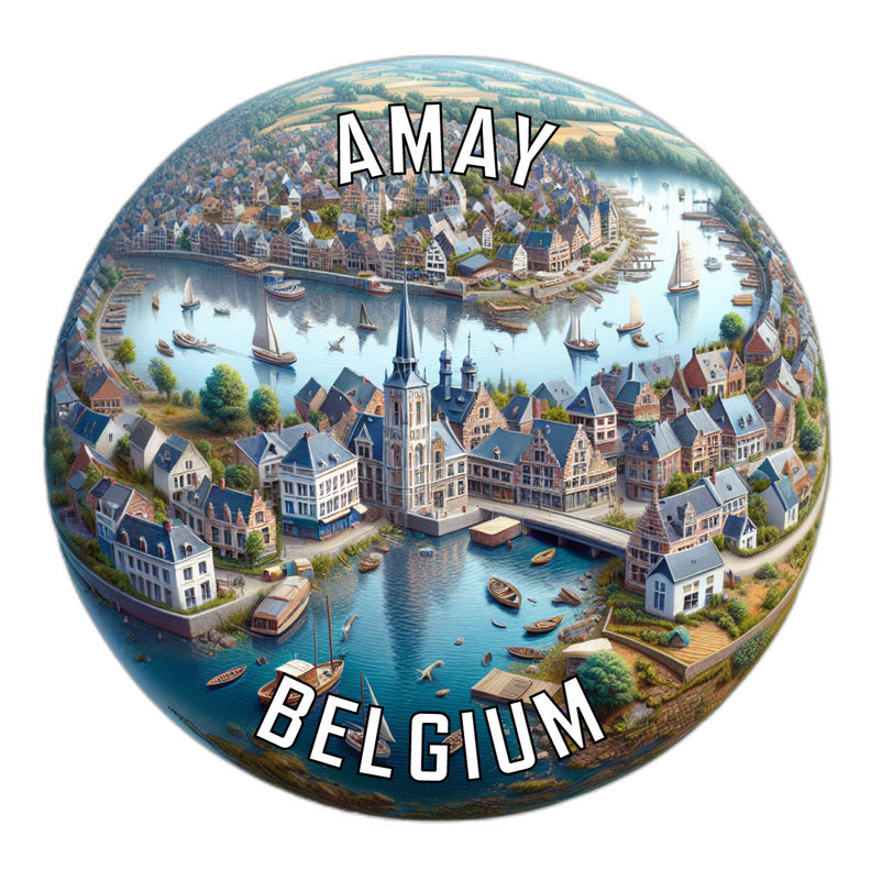 Amay Belgium Souvenir Vinyl Decal Sticker 6-Inch