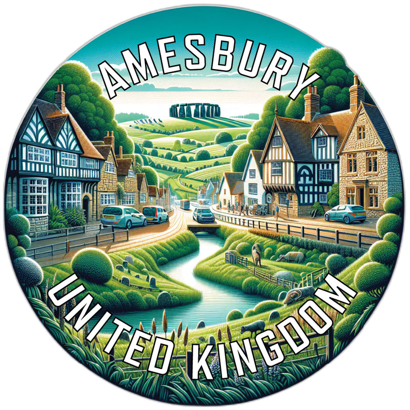 Amesbury United Kingdom Souvenir Vinyl Decal Sticker 3-Inch