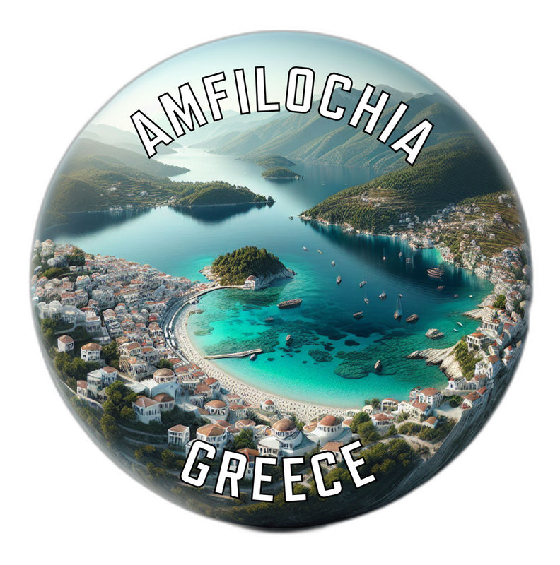 Amfilochia Greece Souvenir Die Cut Flat Magnet 2-Inch