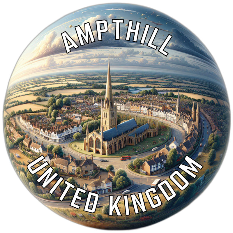 Ampthill United Kingdom Souvenir Die Cut Flat Magnet 2-Inch