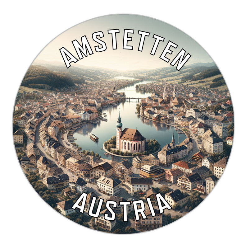 Amstetten Austria Souvenir Die Cut Flat Magnet 2-Inch