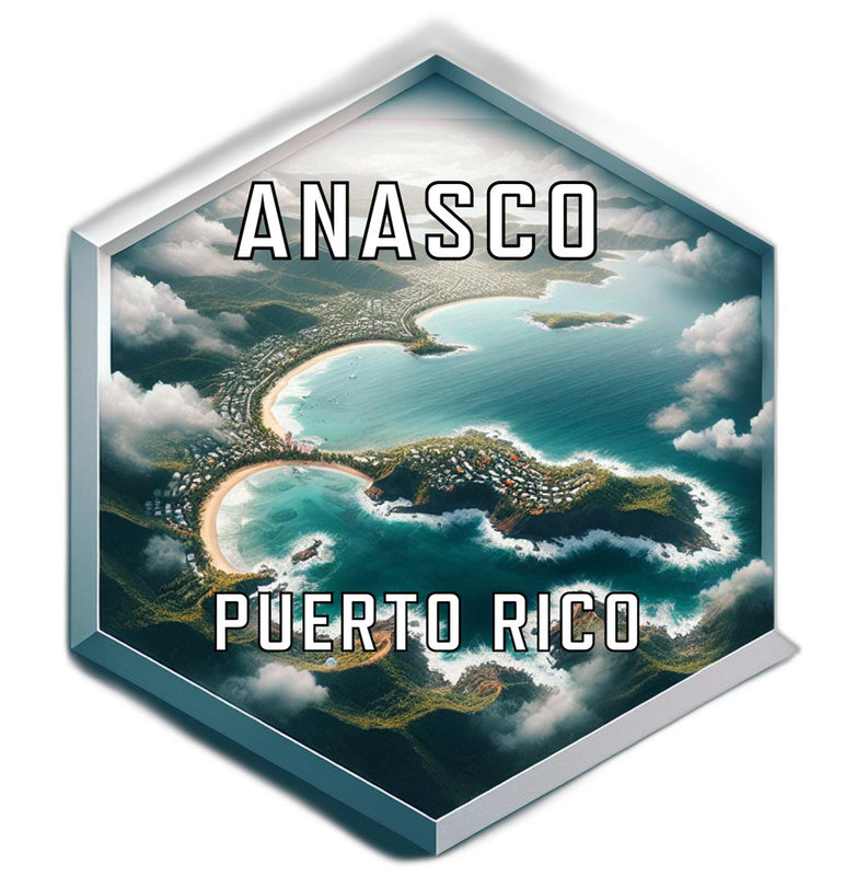Anasco Puerto Rico Travel Destination Souvenir Vinyl Decal Sticker 2-Inch