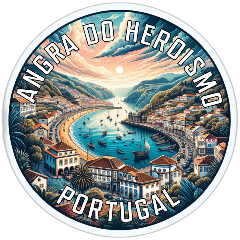 Angra do Heroismo Portugal Souvenir Die Cut Flat Magnet 2-Inch