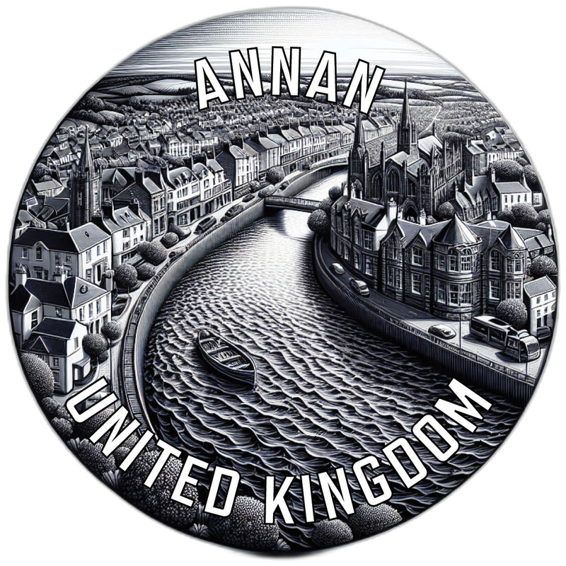 Annan United Kingdom Souvenir Die Cut Flat Magnet 2-Inch
