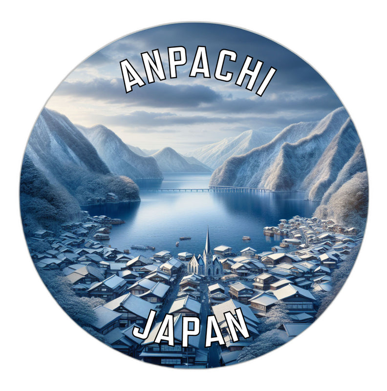 Anpachi Japan Souvenir Die Cut Flat Magnet 3-Inch